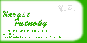 margit putnoky business card